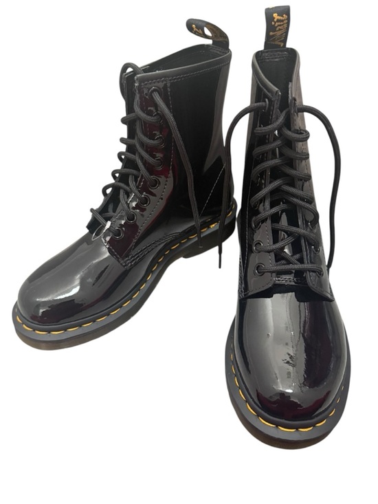 New! Dr. Martens Black Patent Lace-Up Boots Size 7 - Picture 3 of 4
